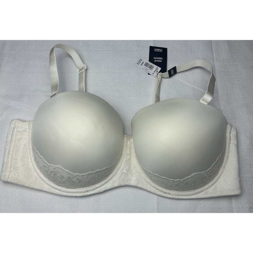 Women's Torrid Curve Micro Cloud Dancer Push-up Strapless Bra 40DD